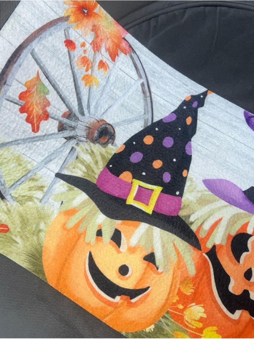 Evergreen switch mat in Halloween Pumpkin Witch Tunic in Orange & Black
